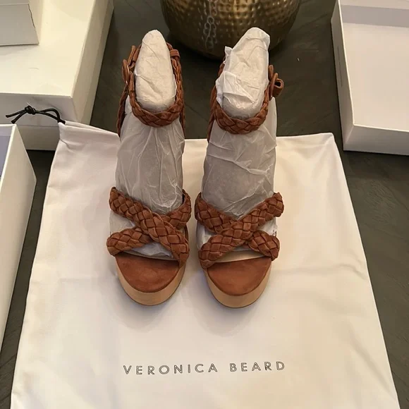 VERONICA BEARD GAEL PLATFORM SANDAL SIZE 9 - Picture 4 of 14
